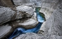 Водопад S. Lucia в Абруццо. Abruzzo - Rapide di S. Lucia - Canyon